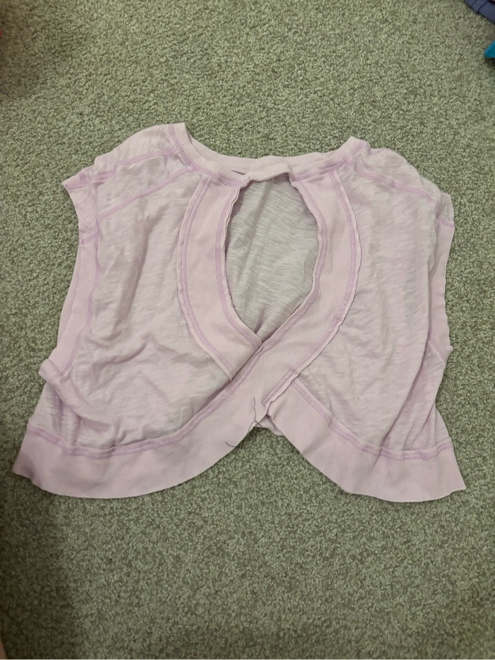 Free People Movement My time tee Light Pink Women's Athletic Top